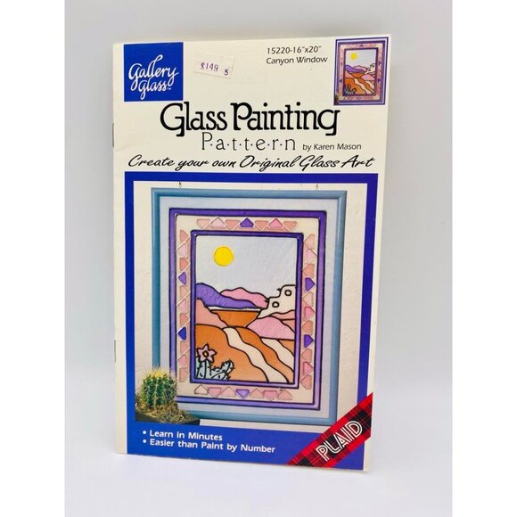 Vintage Gallery Glass Painting Patterns Lot Of 9 By Lanna Siddens & Karen Mason - Picture 5 of 10
